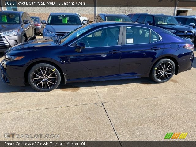 2021 Toyota Camry SE AWD in Blueprint