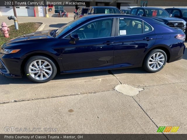 2021 Toyota Camry LE in Blueprint