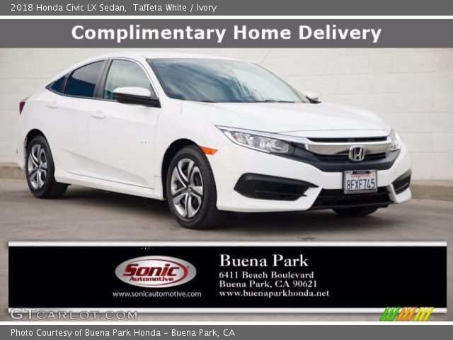 2018 Honda Civic LX Sedan in Taffeta White