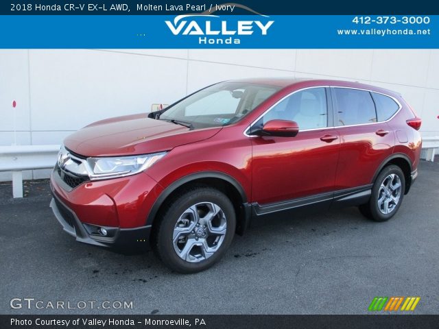 2018 Honda CR-V EX-L AWD in Molten Lava Pearl