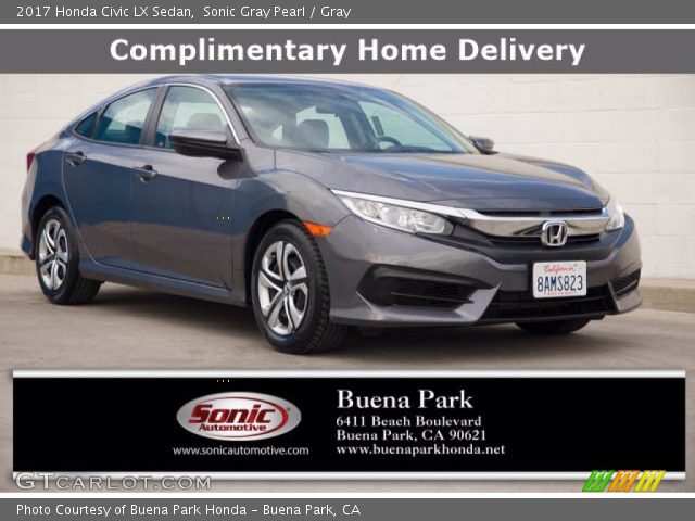 2017 Honda Civic LX Sedan in Sonic Gray Pearl