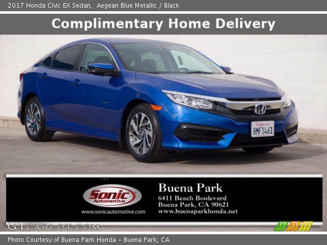 2017 Honda Civic EX Sedan in Aegean Blue Metallic