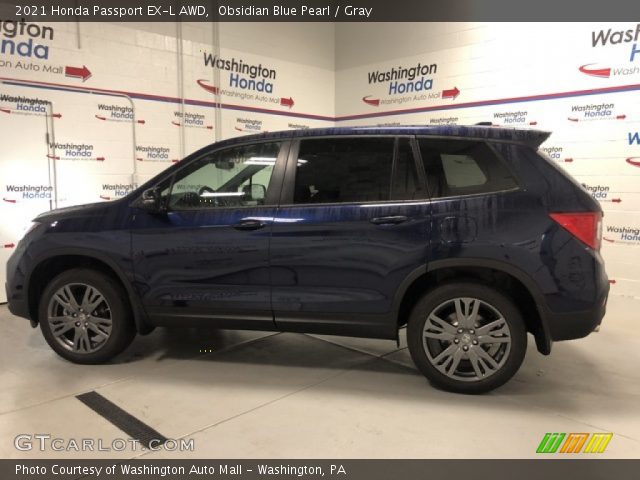 2021 Honda Passport EX-L AWD in Obsidian Blue Pearl