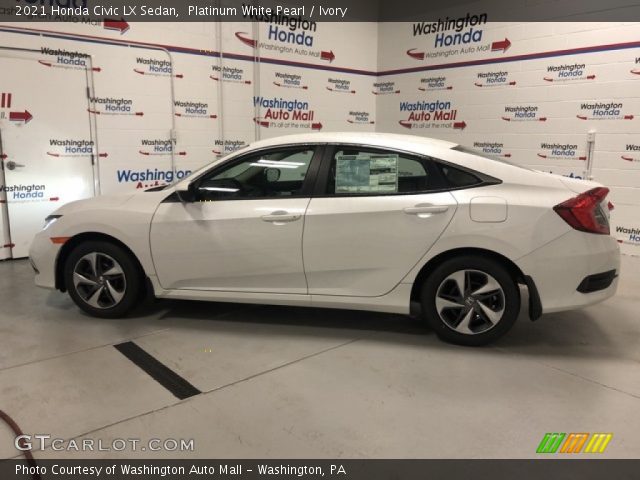 2021 Honda Civic LX Sedan in Platinum White Pearl