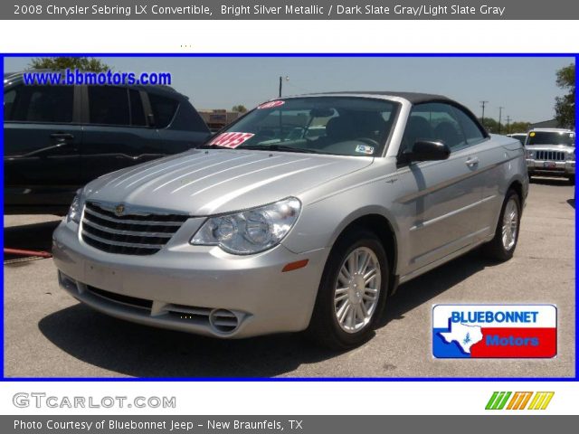 2008 Chrysler Sebring LX Convertible in Bright Silver Metallic