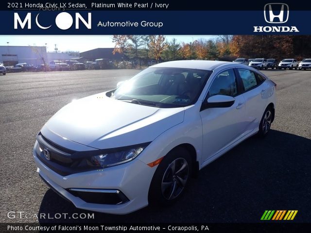 2021 Honda Civic LX Sedan in Platinum White Pearl
