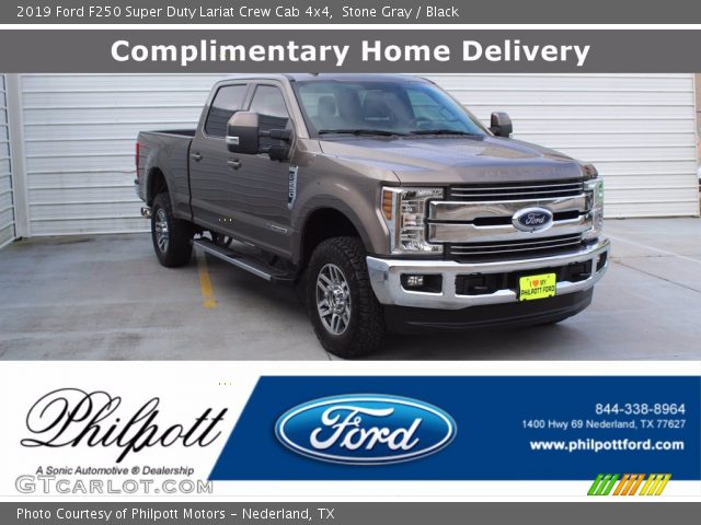 2019 Ford F250 Super Duty Lariat Crew Cab 4x4 in Stone Gray