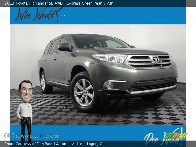 2013 Toyota Highlander SE 4WD in Cypress Green Pearl