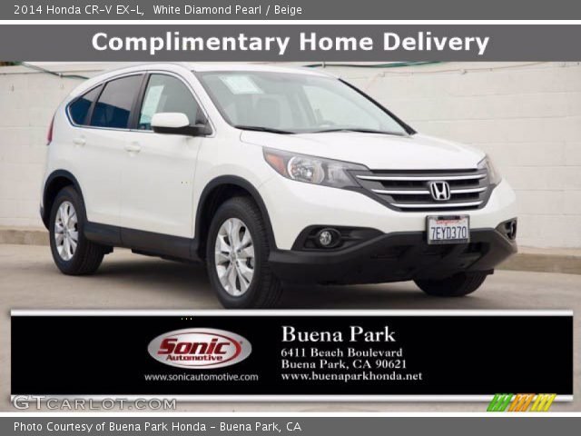 2014 Honda CR-V EX-L in White Diamond Pearl