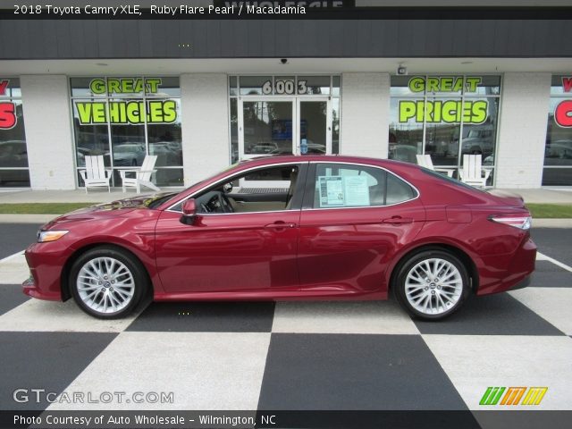 2018 Toyota Camry XLE in Ruby Flare Pearl