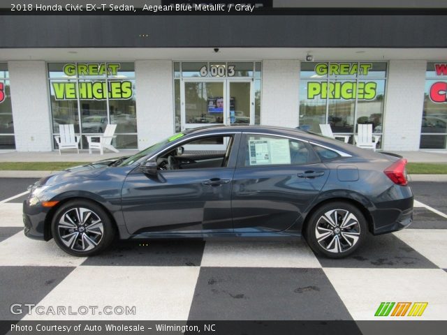2018 Honda Civic EX-T Sedan in Aegean Blue Metallic