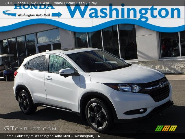 2018 Honda HR-V EX AWD in White Orchid Pearl