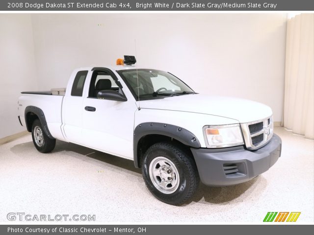 2008 Dodge Dakota ST Extended Cab 4x4 in Bright White