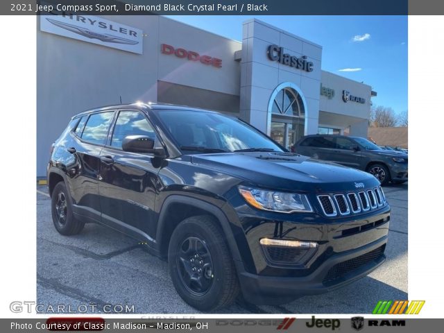 2021 Jeep Compass Sport in Diamond Black Crystal Pearl