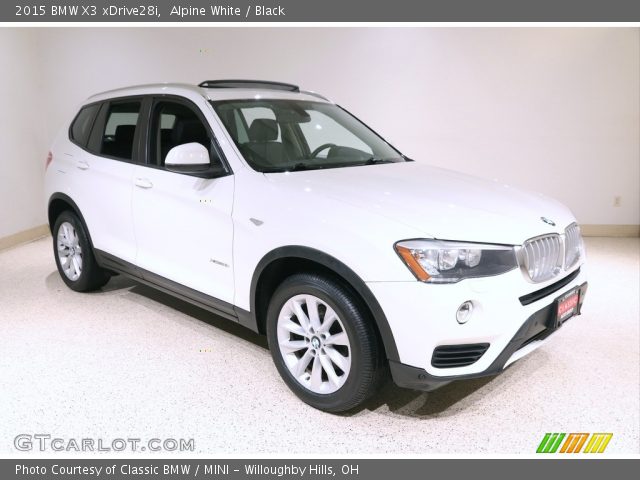 2015 BMW X3 xDrive28i in Alpine White