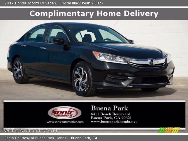 2017 Honda Accord LX Sedan in Crystal Black Pearl