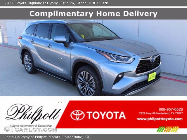 2021 Toyota Highlander Hybrid Platinum in Moon Dust