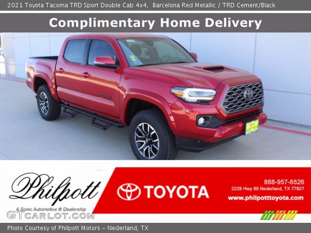 2021 Toyota Tacoma TRD Sport Double Cab 4x4 in Barcelona Red Metallic