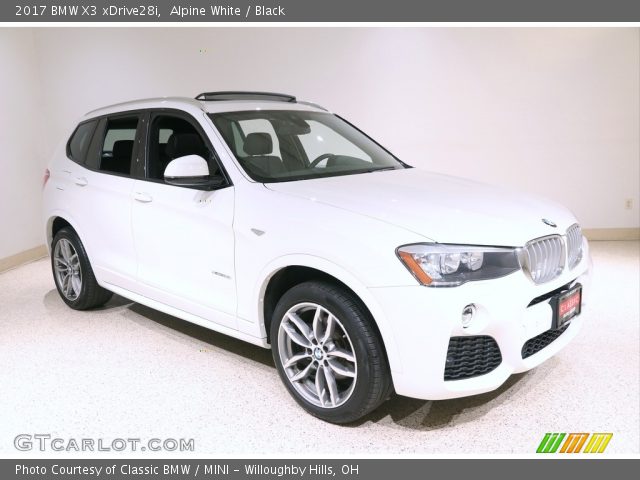 2017 BMW X3 xDrive28i in Alpine White