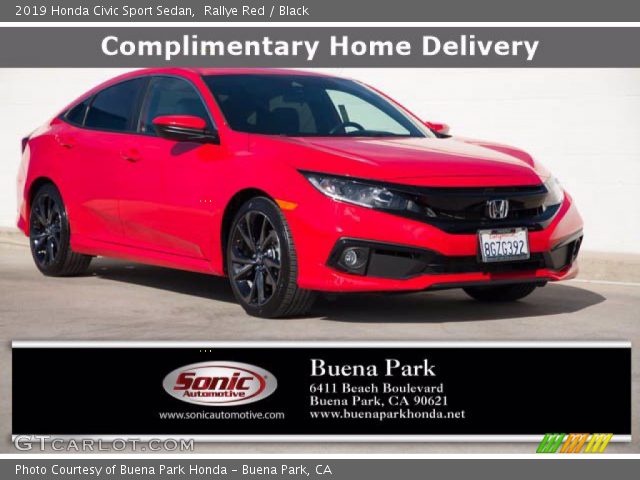 2019 Honda Civic Sport Sedan in Rallye Red