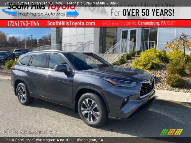 2021 Toyota Highlander XLE AWD in Magnetic Gray Metallic