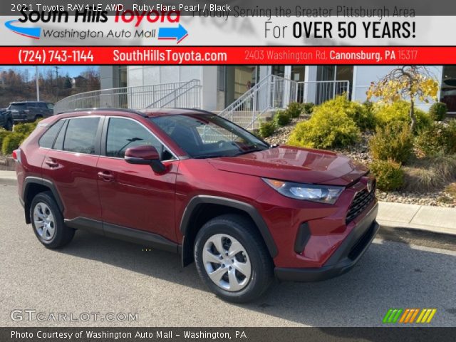 2021 Toyota RAV4 LE AWD in Ruby Flare Pearl