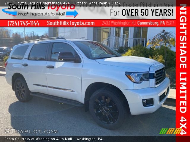 2021 Toyota Sequoia Nightshade 4x4 in Blizzard White Pearl