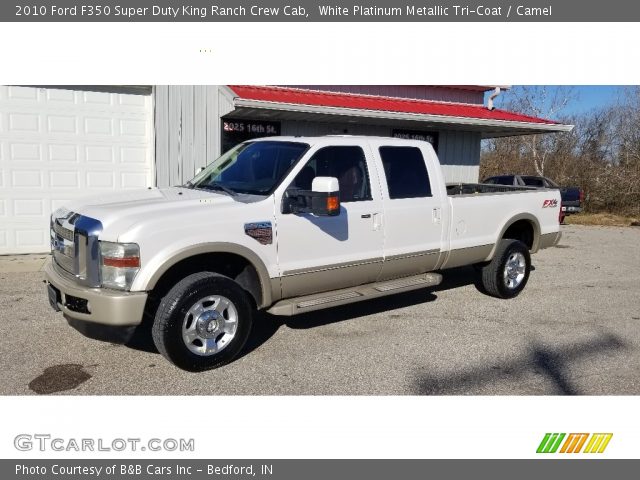 2010 Ford F350 Super Duty King Ranch Crew Cab in White Platinum Metallic Tri-Coat
