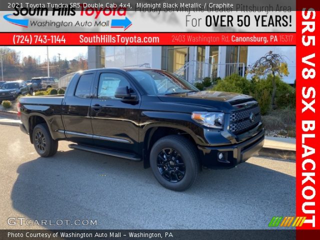 2021 Toyota Tundra SR5 Double Cab 4x4 in Midnight Black Metallic