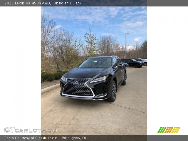 2021 Lexus RX 450h AWD in Obsidian