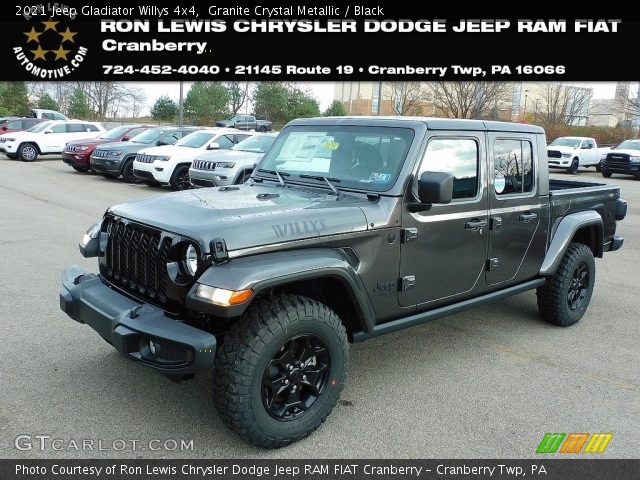 2021 Jeep Gladiator Willys 4x4 in Granite Crystal Metallic