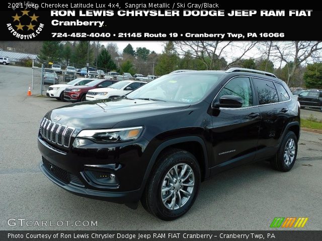 2021 Jeep Cherokee Latitude Lux 4x4 in Sangria Metallic