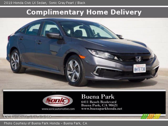 2019 Honda Civic LX Sedan in Sonic Gray Pearl