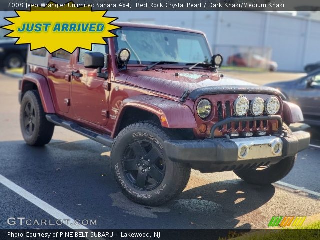 2008 Jeep Wrangler Unlimited Sahara 4x4 in Red Rock Crystal Pearl