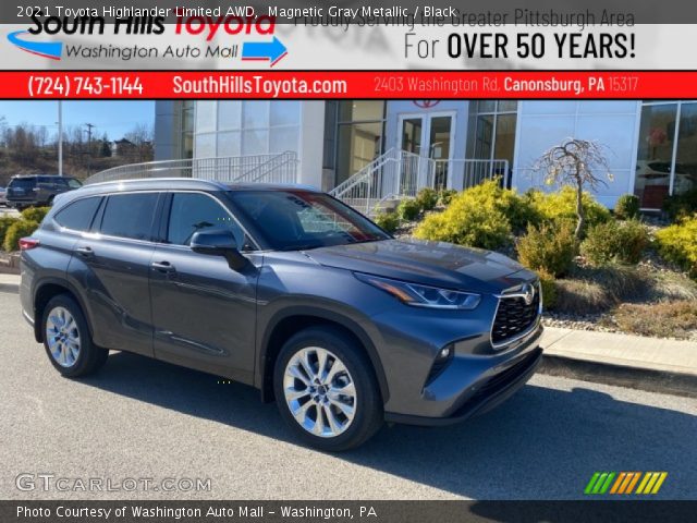 2021 Toyota Highlander Limited AWD in Magnetic Gray Metallic