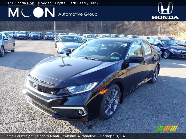 2021 Honda Civic EX Sedan in Crystal Black Pearl