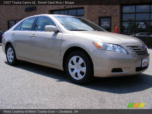 2007 Toyota Camry LE in Desert Sand Mica