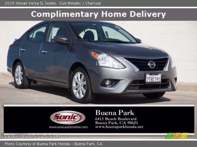 2016 Nissan Versa SL Sedan in Gun Metallic