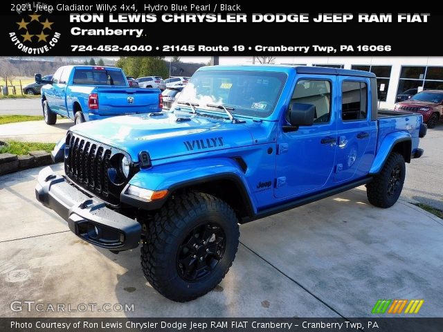 2021 Jeep Gladiator Willys 4x4 in Hydro Blue Pearl