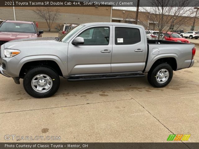 2021 Toyota Tacoma SR Double Cab 4x4 in Silver Sky Metallic