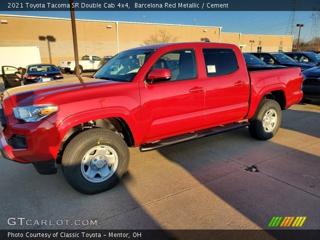 2021 Toyota Tacoma SR Double Cab 4x4 in Barcelona Red Metallic