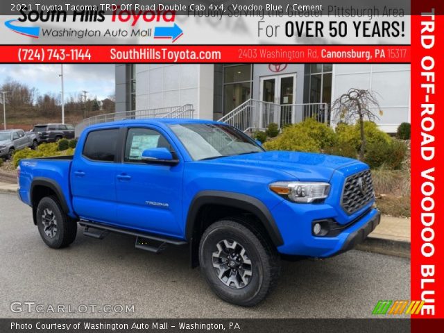 2021 Toyota Tacoma TRD Off Road Double Cab 4x4 in Voodoo Blue