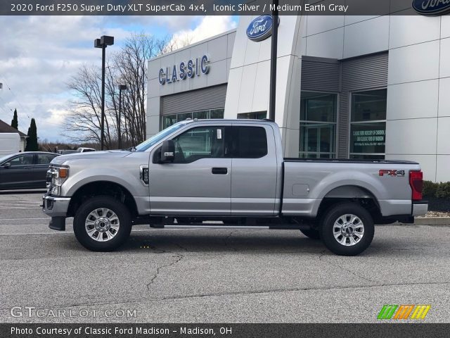 2020 Ford F250 Super Duty XLT SuperCab 4x4 in Iconic Silver