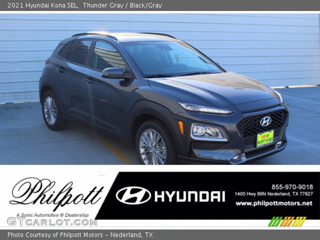 2021 Hyundai Kona SEL in Thunder Gray