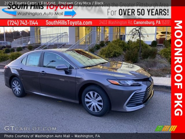 2021 Toyota Camry LE Hybrid in Predawn Gray Mica