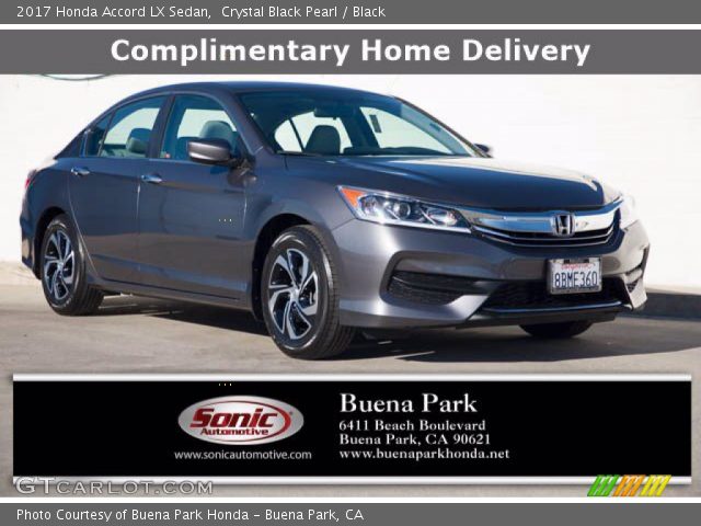 2017 Honda Accord LX Sedan in Crystal Black Pearl
