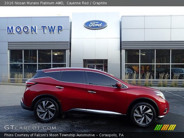 2016 Nissan Murano Platinum AWD in Cayenne Red