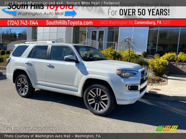 2021 Toyota 4Runner Limited 4x4 in Blizzard White Pearl