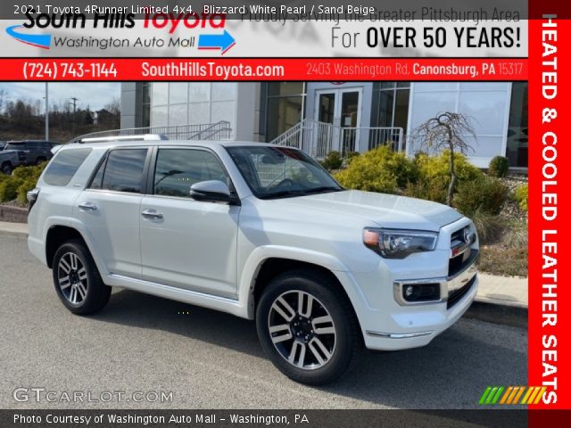 2021 Toyota 4Runner Limited 4x4 in Blizzard White Pearl