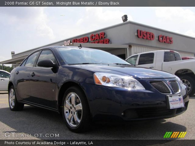 2008 Pontiac G6 GT Sedan in Midnight Blue Metallic
